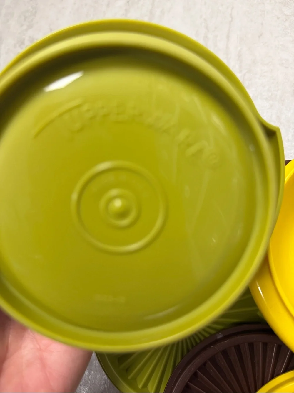 Vintage Tupperware bowls lids Servalier storage containers fall harvest set of 6